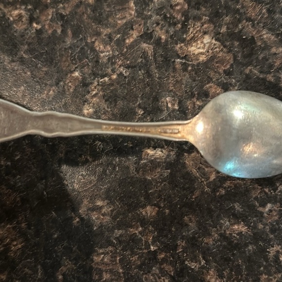 Vintage William Roger’s USA States Spoon Eagle AA Silver Teaspoons Set of Four - Picture 3 of 4